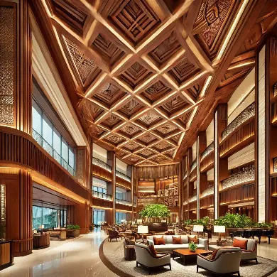 Rancangan Arsitektur Hotel oleh Cesar Pelli: Kayu Mahoni Di Grand Hyatt